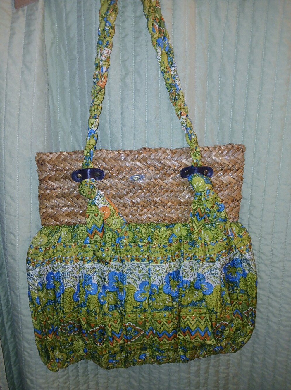 Cappelli Straworld Bohemian Woven-Top Shoulder Tote Bag. FF#490